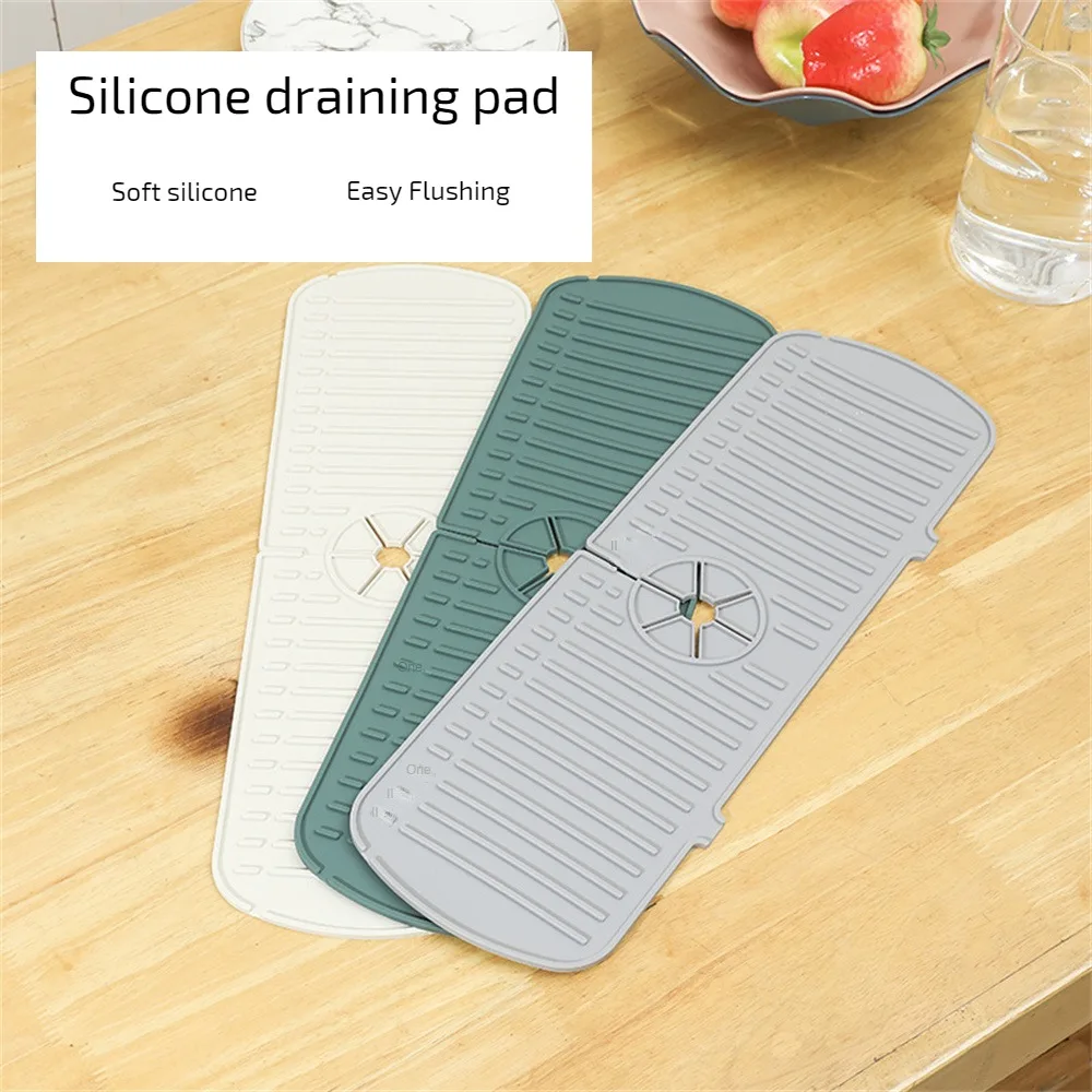 1/2PCS Drain Cup Mat 23 4 Hand-washing 2 56 3 1 12 Household Non-slip Heat Insulation Pad 5 Silicone Draining Pad 8