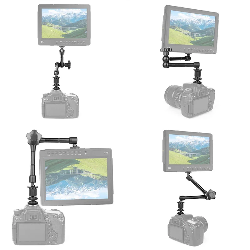 

Y43A-6X Magic Arm 11 Inch Articulating Arm Magic Friction With Hot Shoe Mount & 1/4 Inch Tripod Screw