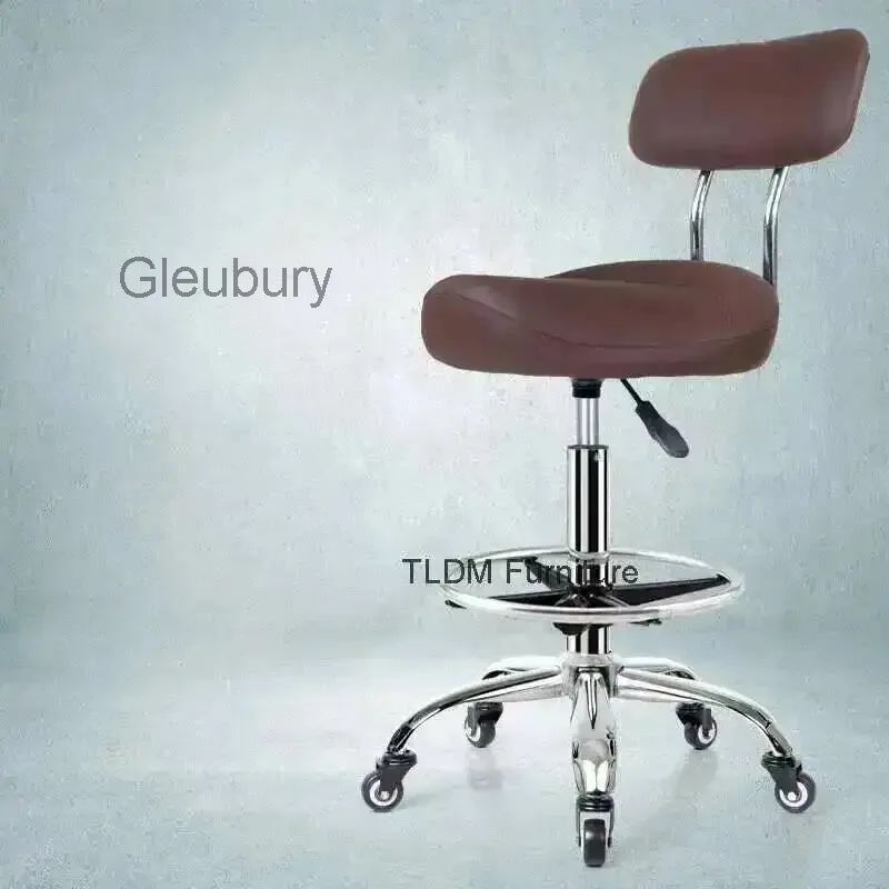 New Lift Swivel Chair Pulley Kitchen Cook Barber Chair Treatment Saddle Stool Cosmetic Aesthetic Master Стул На Колесиках