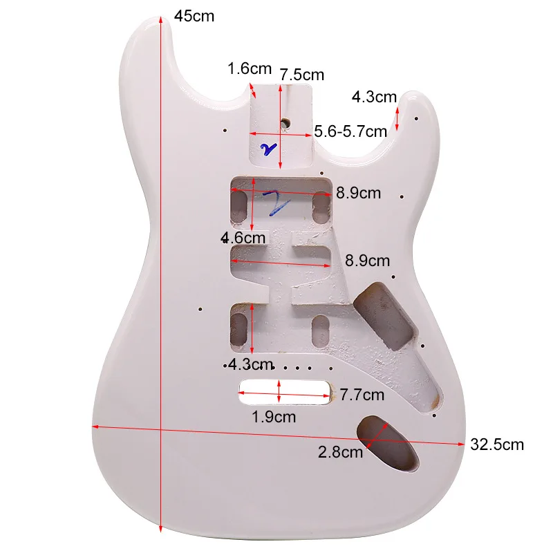 Electric Guitar Body Sunset Color Guitar Body Single Shake Guitar Modified Musical Instrument Accessories DIY