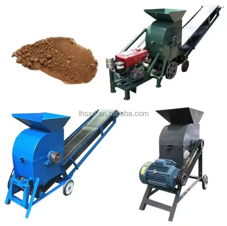 Automatic Sand Crusher Machine Soil Hammer Crusher Soil Ultrafine Plant Machine Grain Soil Crusher Machine