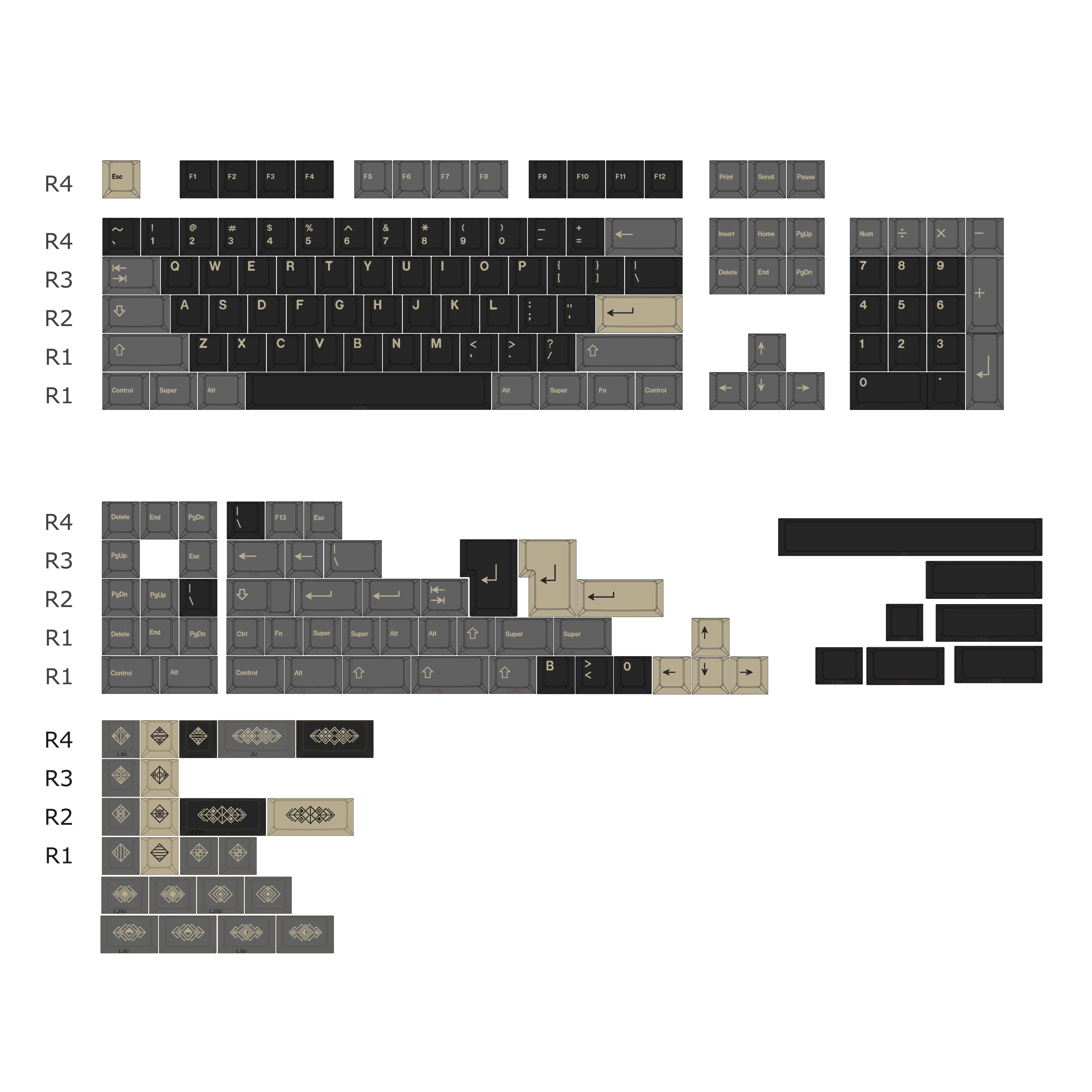 Imagem -06 - Vibrato Temático Cereja Perfil Keycaps 158 Peças Teclado Mecânico Keycaps Ergonômico Universal Substituição Keycap Acessório