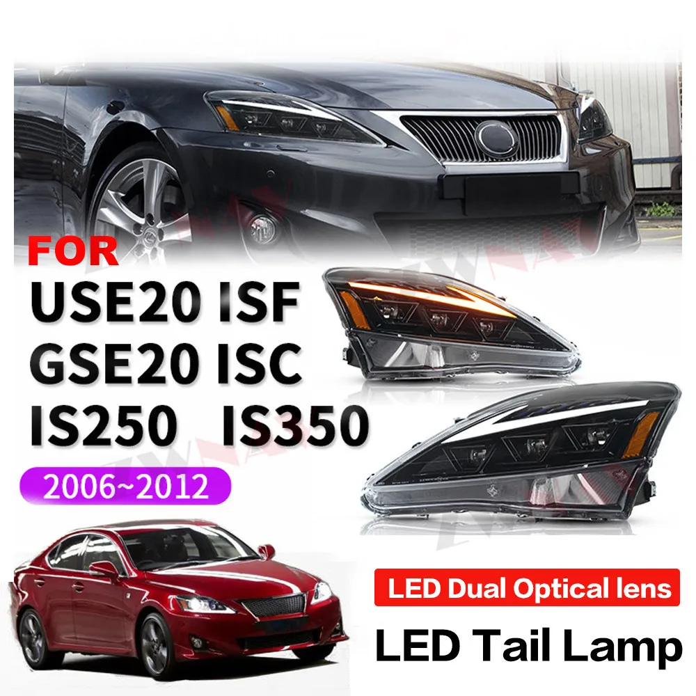 LED Car Headlight For LEXUS IS250 IS350 2006 2007 2008 2009 2010 2011 2012 High Bemp Quality Retrofit Assemby Auto Night Lamp