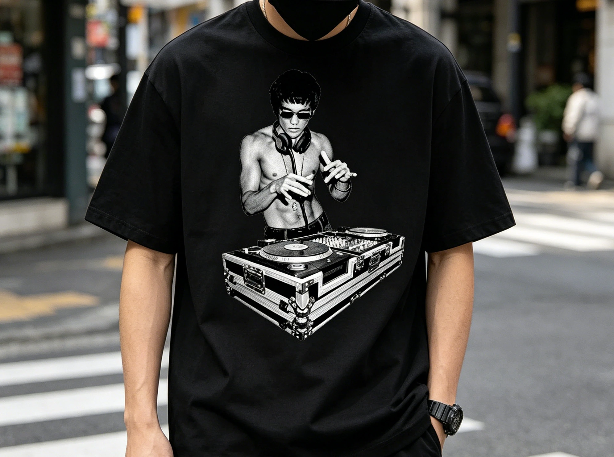 Camiseta DJ Lee inspirada em Bruce, camiseta engraçada de Tony Stark, presente para fãs de filmes de Kung Fu