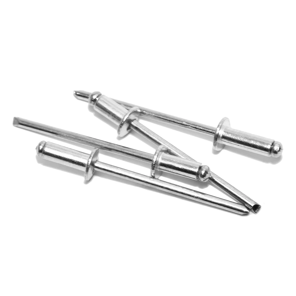 Aluminum Rivet Pull Core Rivet Open Mouth Round Head Large Brim Aluminum Big Hat Multi-Specification Decoration