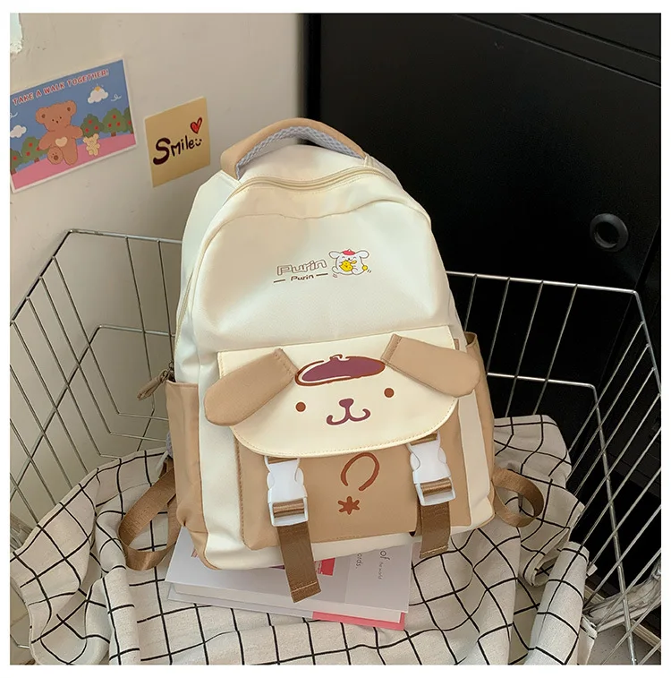 Fashion anime trend  Kuromi Cinnamoroll  Purin backpack a nylon backpack that can be used either on a shopping trip or at school