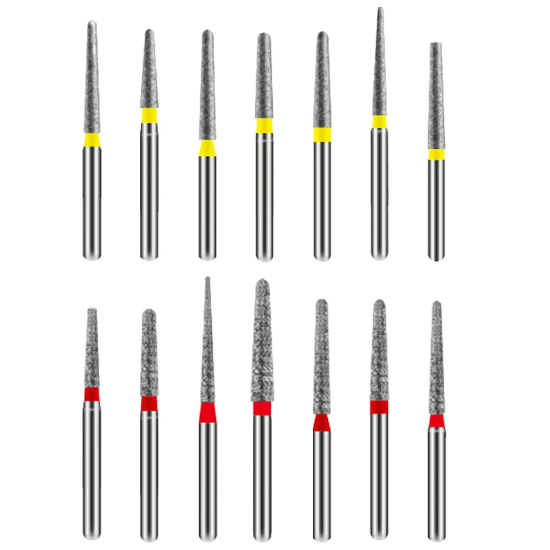 50 Stück Labor-Diamantbohrer FG 1,6 mm Schaft Präzisions-Rotations-Schleifbohrer C/M/F/EF Labor-Veredelungssystem – Detail 3