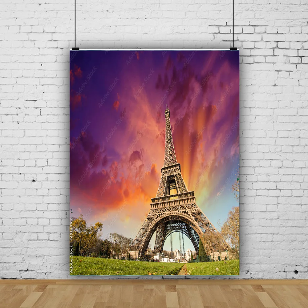 NITREE Art Cloth Background European Landscape Famous Scenic Spots Street Night Scene Photography Background Props OZ-19
