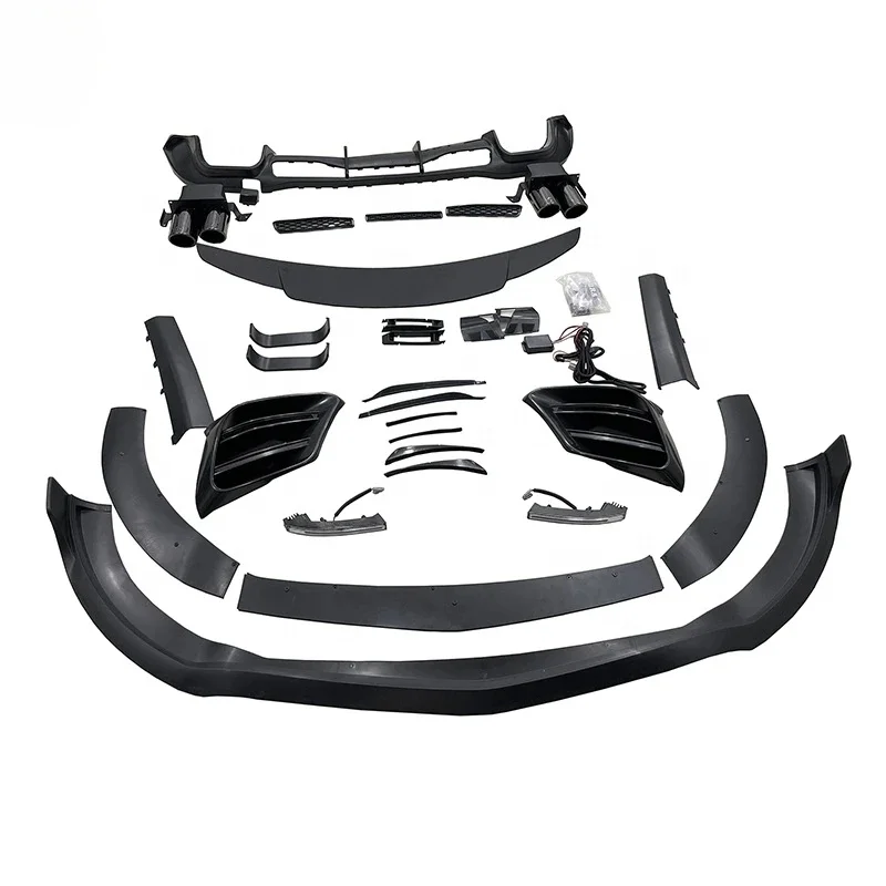 Heavy Duty Carbon Fiber Body Kit Exterior Aerodynamic Sport Style Universal Fit Car Auto Guard