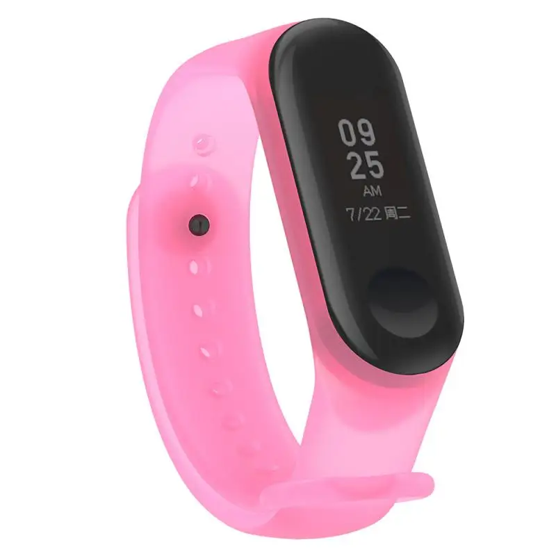 1pcs Transparent Wristband For Xiaomi Mi Band 5/6 Silicone Replacement Strap