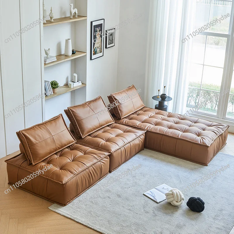Nordic tofu sofa module square fabric sofa Italian minimalist combination