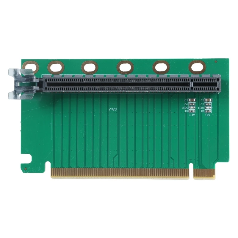 

PCIE 16X 90 Degree Right Angled Reverse Risers Extension Card Adapters for 1U