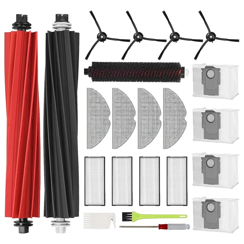 Per Roborock S8 Pro Uitra Robot Aspirapolvere Spazzole laterali principali Filtro Hepa Mop Sacchetti per la polvere in tessuto Pezzi di ricambio di ricambio