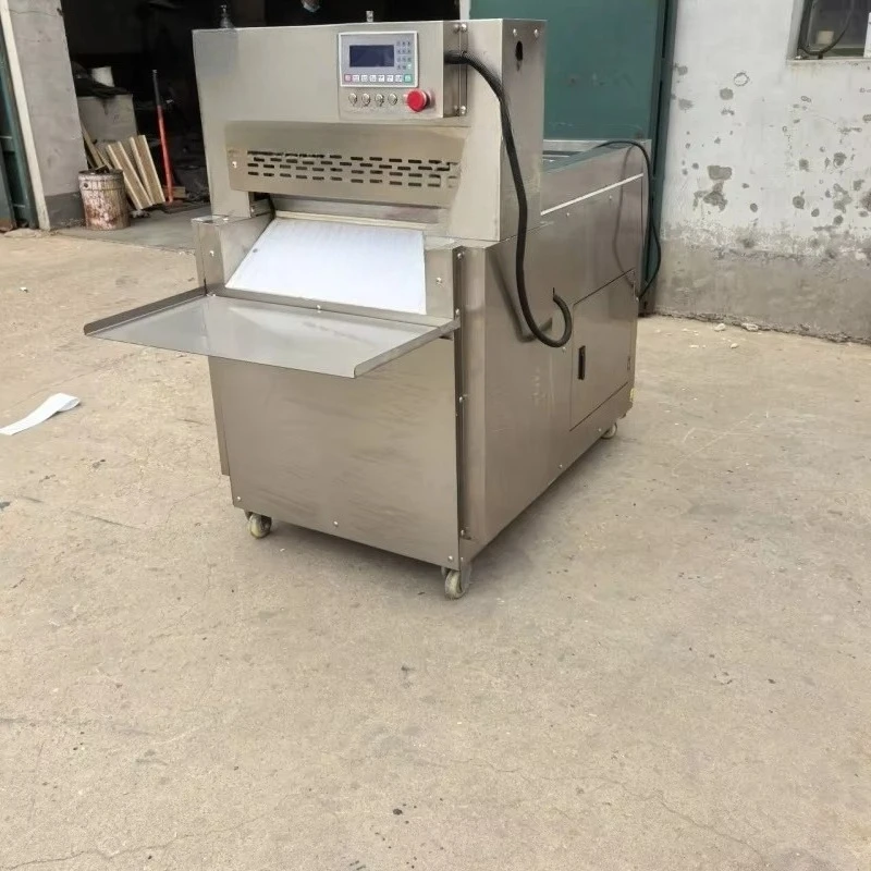 Commercial Professional Frozen Meat Slicer Automatic Frozen Beef Cutting Slicing Machine with Adjustable Thickness