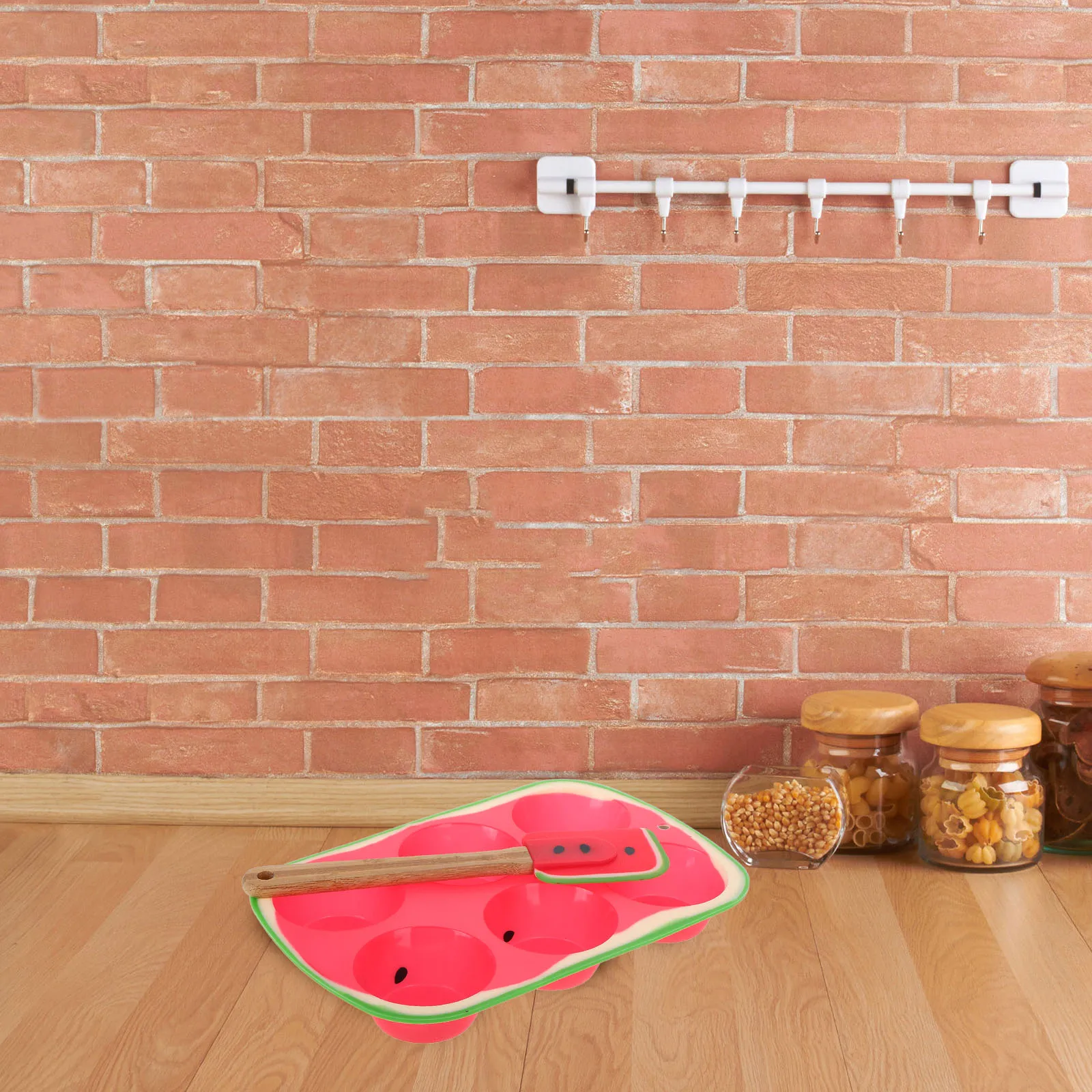 

1Set Silicone Cake Mold Set Non-Stick 6-Hole Baking Tray for Bread Toast DIY Home Bakers Cake Mold Silicone Cupcake Molds