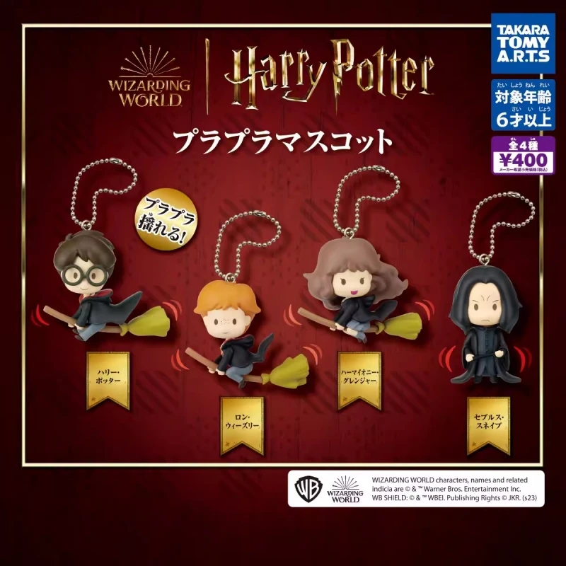 TOMY Original 4Pcs Gashapon Ron Weasley Harry Potter Anime Figure Toys For Kids Gift Collectible Model Ornaments