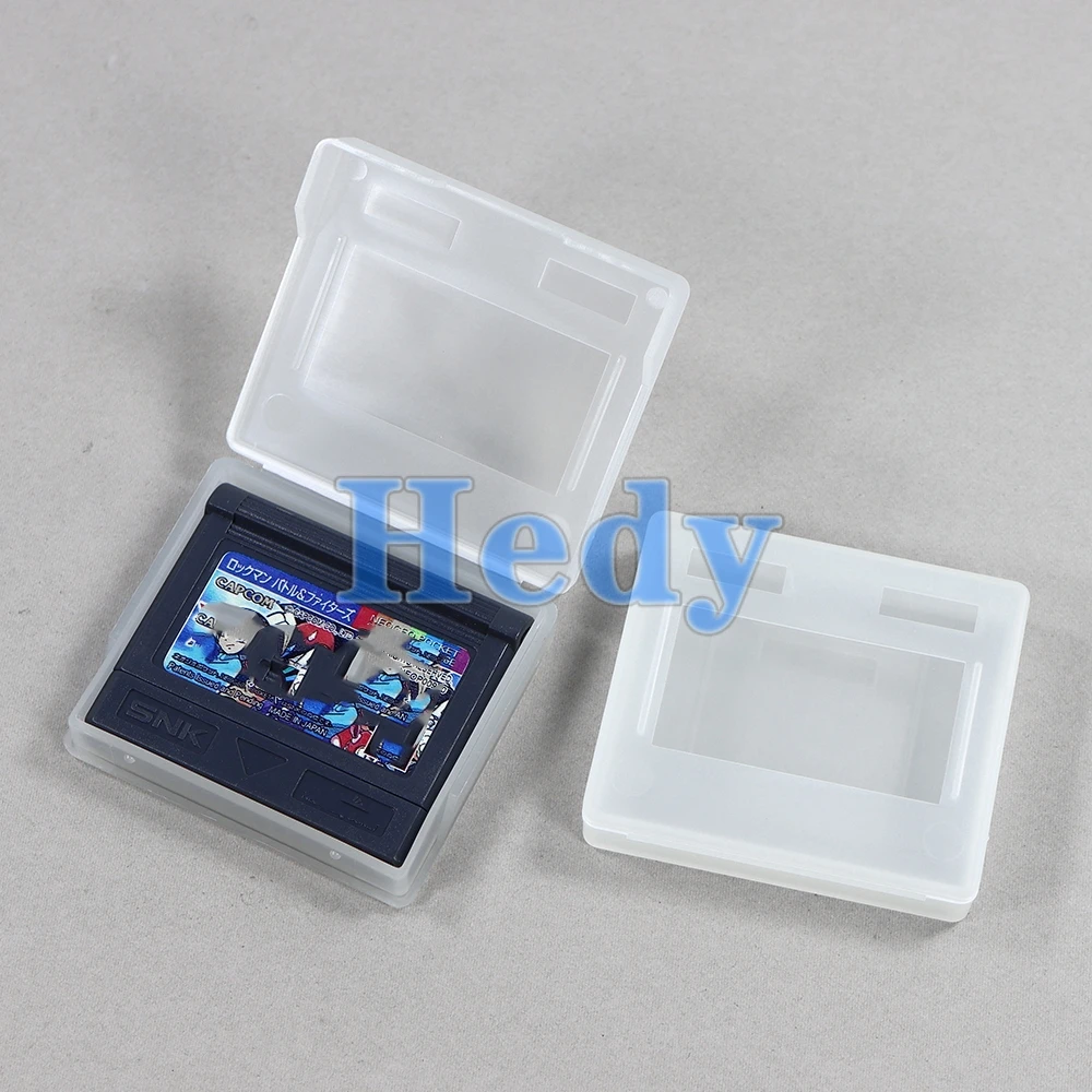 2 buah casing plastik Game kartrid kartu Game untuk SNK NEO warna saku GEO NGPC NGP casing cangkang kotak pelindung