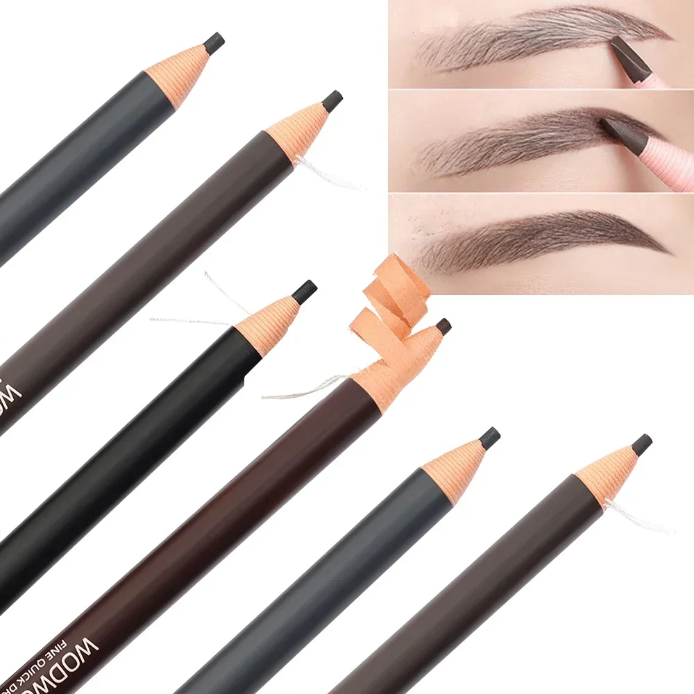 Professional Microblading Eyebrow Pencil Tattoo Waterproof Long Lating Brow Tint Makeup Eyeliner Eyebrow Pen Enhancers Cosmetics