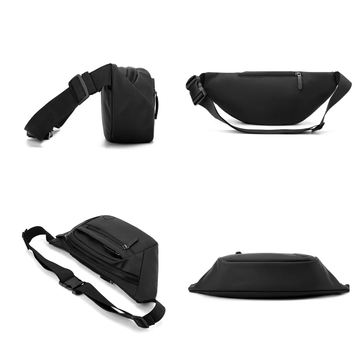 الرجال متعددة الوظائف الأعمال عارضة حقيبة صدر للرجال سعة كبيرة متعددة المقصورة حقيبة كروسبودي ركاب حقيبة كتف رجالية