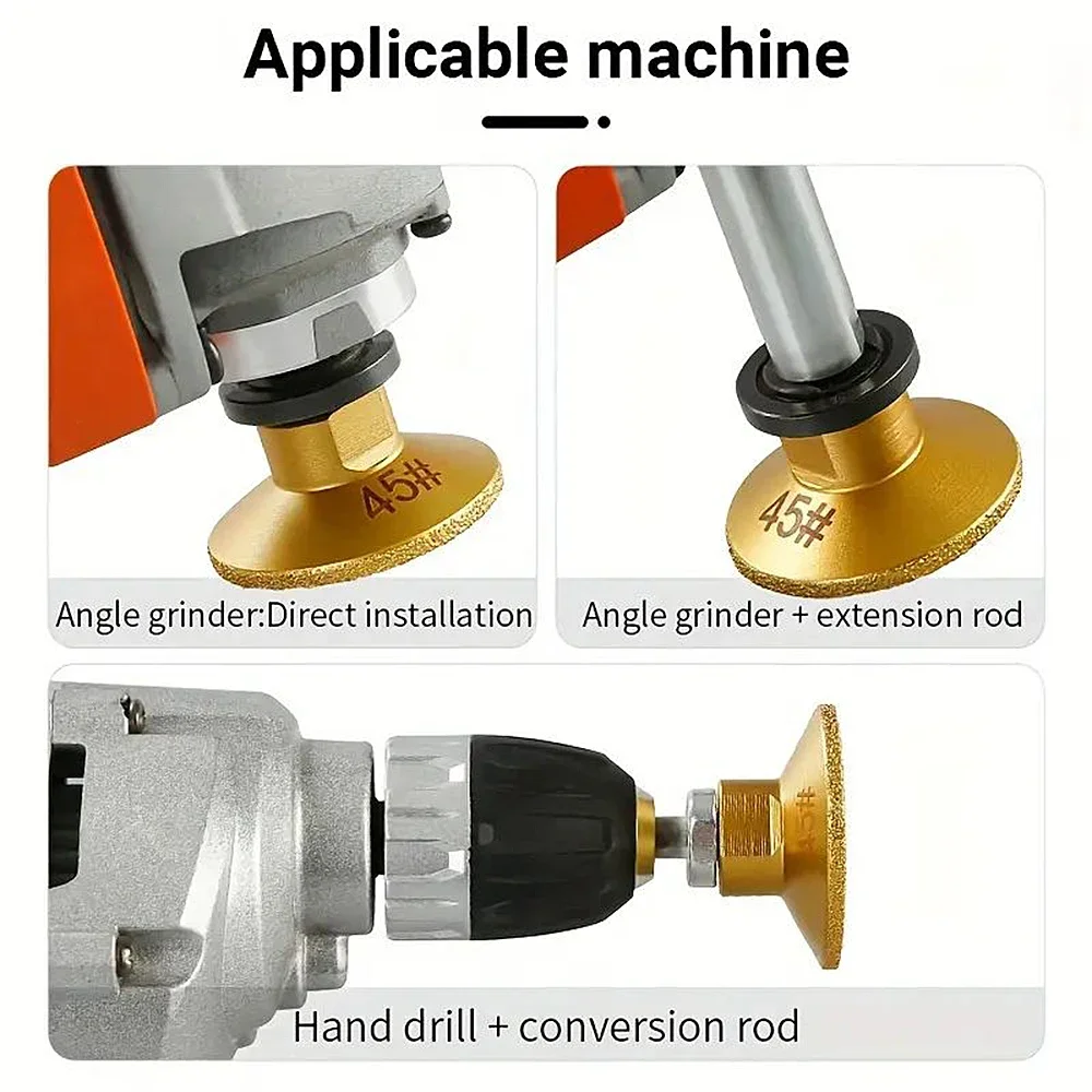 2 بوصة 50 مللي متر جلخ لوحة تلميع الرخام الكوارتز الجرانيت حصوه طحن أداة حادة M14/M10 الماس صنع من النحاس شقة رأس مطحنة