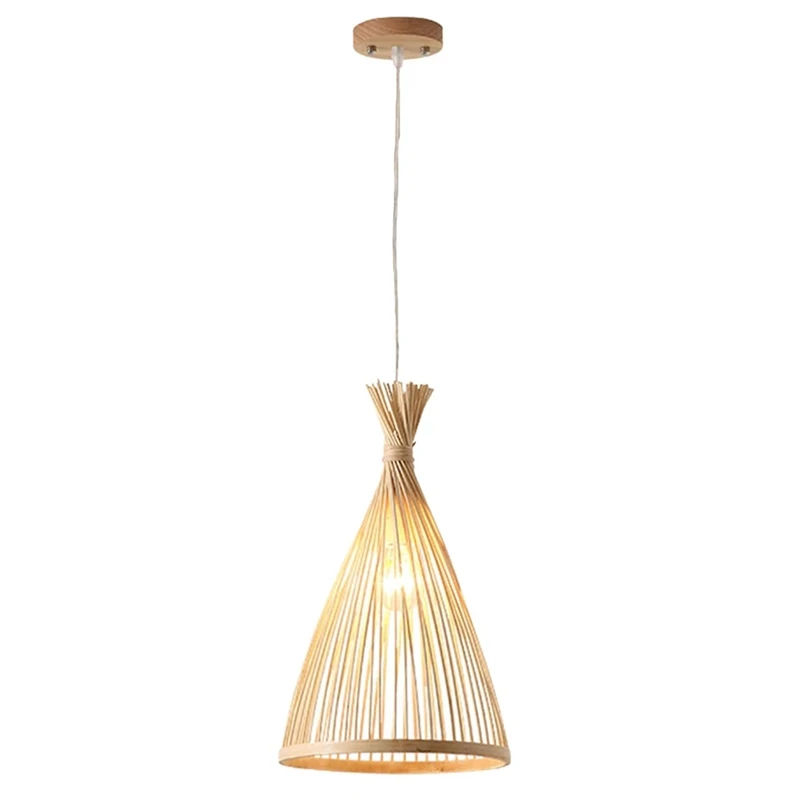 

Classic Bamboo Chandelier Woven Bamboo Light Bamboo Hanging Lamp for Home Lamp the ceiling