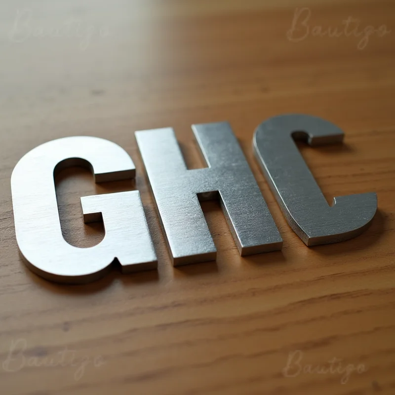 Custom Solid Metal Letters Sign for Professional Business Outdoor Advertising 3D Weatherproof Signage Suitable for Office Shop