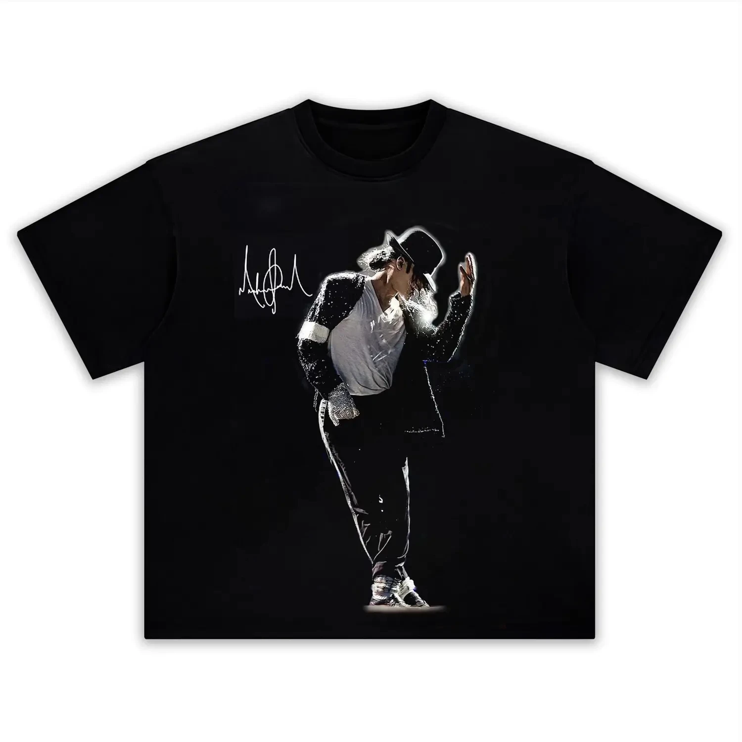 2026 New Michael Jackson Family Matching Unisex Oversized T Shirt Vintage Stage Dancer Retro Figure Print Streetwear Tee
