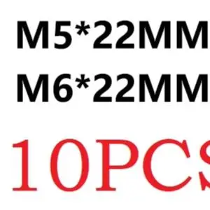 Fastener Screw Electric Tool Accessory Drill Chuck Fixing Screw M5x22mm/M6x22mm Metal Material 10 Pcs For 1/2inch Left Hand