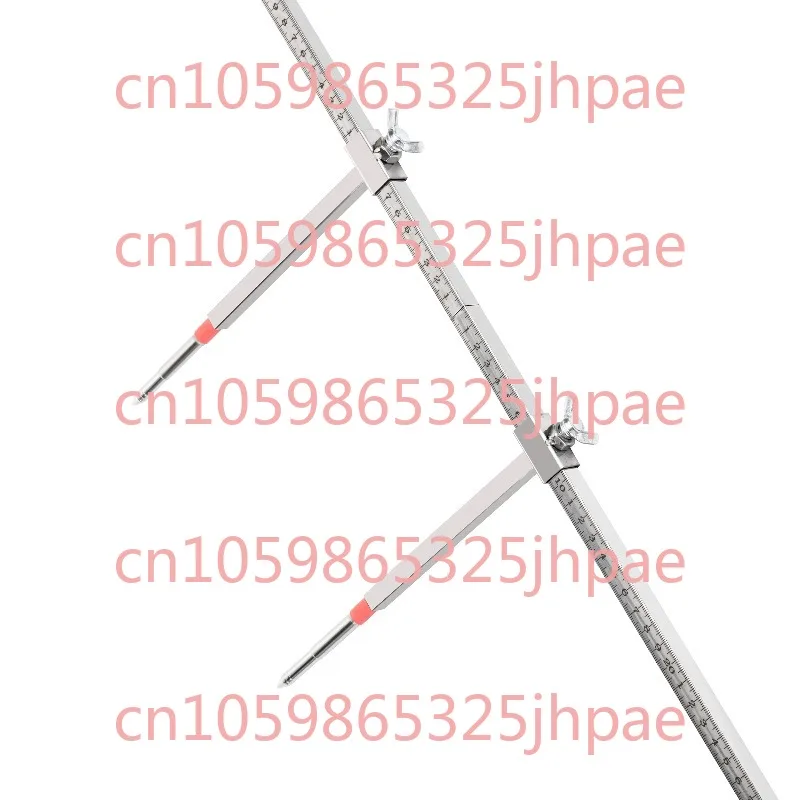 Automotive Sheet Metal Tool Correction Instrument Accessories, Body Inspection Gauge, Stainless Steel 2d Measuring Ruler