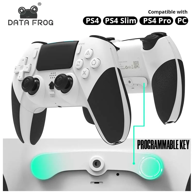 DATA FROG Wireless Controller for PS4/Pro/Slim Consoles Game Remote Controller for PC with Vibration/6-Axis Motion Sensor