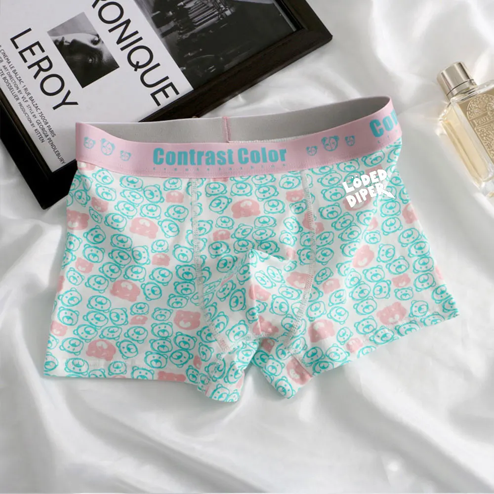 Neue Marke Dünne männer Baumwolle Unterwäsche Gedruckt Sexy U Bulge Pouch Herren Boxer Nahtlose Atmungsaktive Bequeme Unterwäsche für Männer