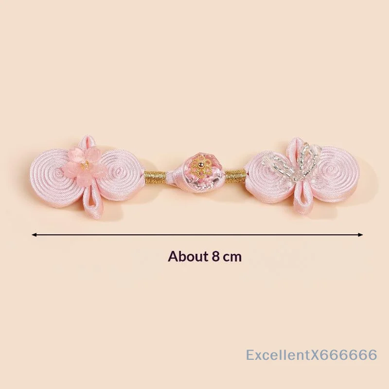 Chinese Knot Gourd Frog Closure Double Loop Handmade Style Button for Qipao Hanfu Traditional Garment Making Supplies