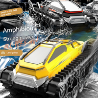 Jjrc Q183 Rc Car 2.4g Amphibious All Terrain Tracked Tank Remote Control Truck Climbing Off-Road Vehicle Waterproof Toy Kid Gift