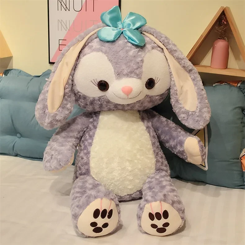 50cm Disney Rabbit Toy Stellalou Plush Stuffed Toys Cartoon Dolls Throw Pillow Decoration Room Cushion Boys Girl's Gift