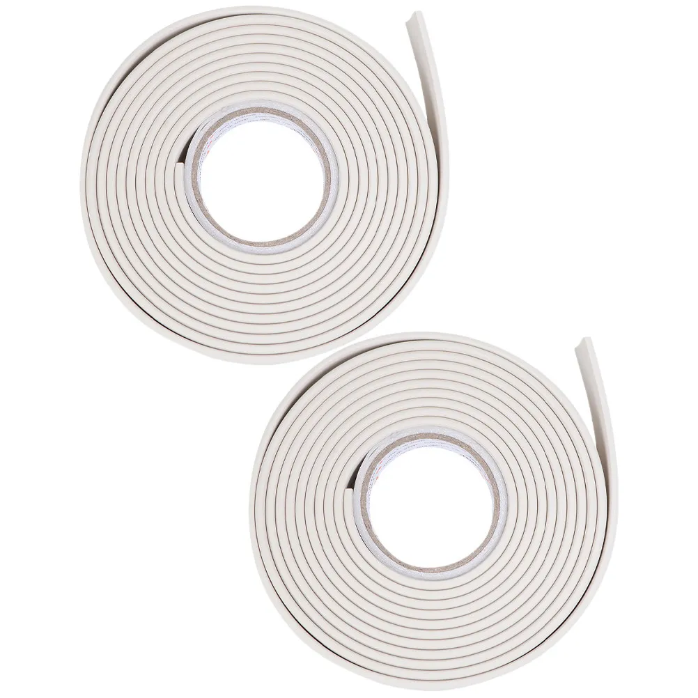 2Pcs Wall Sticker Baseboard Plastic Self Adhesive Caulk Strip for Bathroom Kitchen Bathtub Sink Sealing Tape Peel and Stick