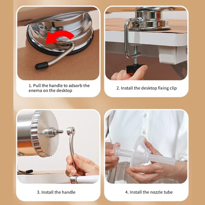 Dense Frankfurter Stuffer Tool Strong Aluminum Tube Simple A2BB