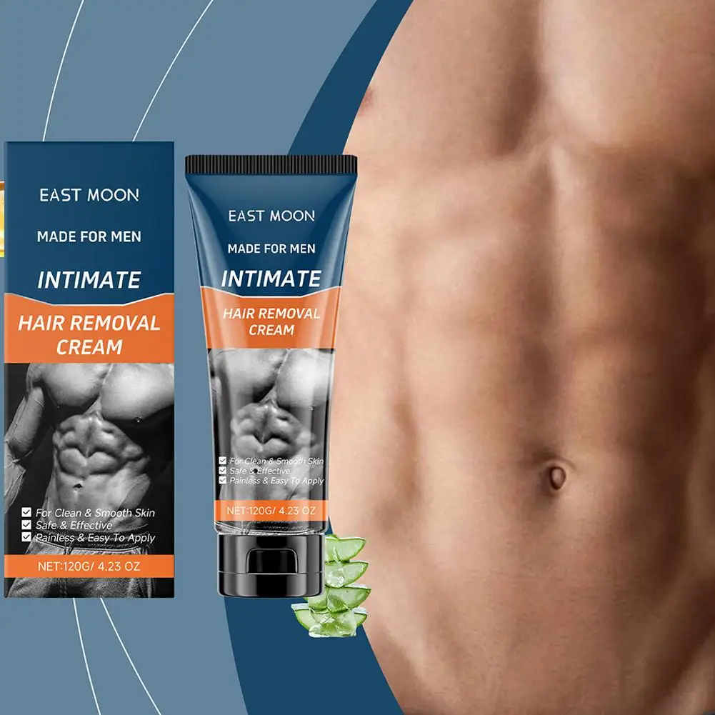 كريم إزالة الشعر 120 جرام، كريم إزالة الشعر للرجال، غير مؤلم وصنع للرجال Y2I0 #6