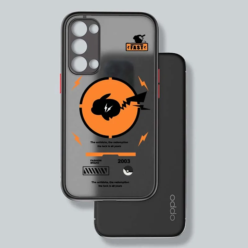 P-Pikachus أنيمي لطيف جراب هاتف ل ممن لهم البحث X3 X5 لايت برو A98 A94 A93 A78 A79 A76 A58 A57 5G متجمد شفافة