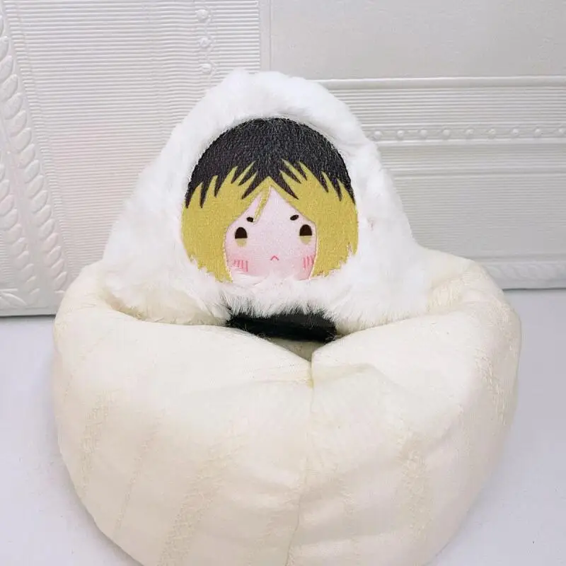 Haikyuu Hinata Shoyo Plush Triangle Rice and Vegetable Roll Shape Doll Palm Toy Backpack Hanging Pendant Collect Toy Fandom Gift