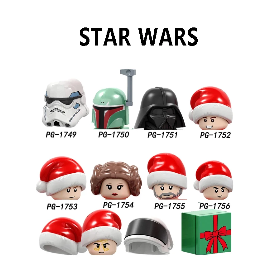 PG8200 bloques de construcción de Navidad Obi-Wan Kenobi Boba Fett figuras de ladrillos Han Solo Mini figuritas C-3PO figura de montaje juguete para niños