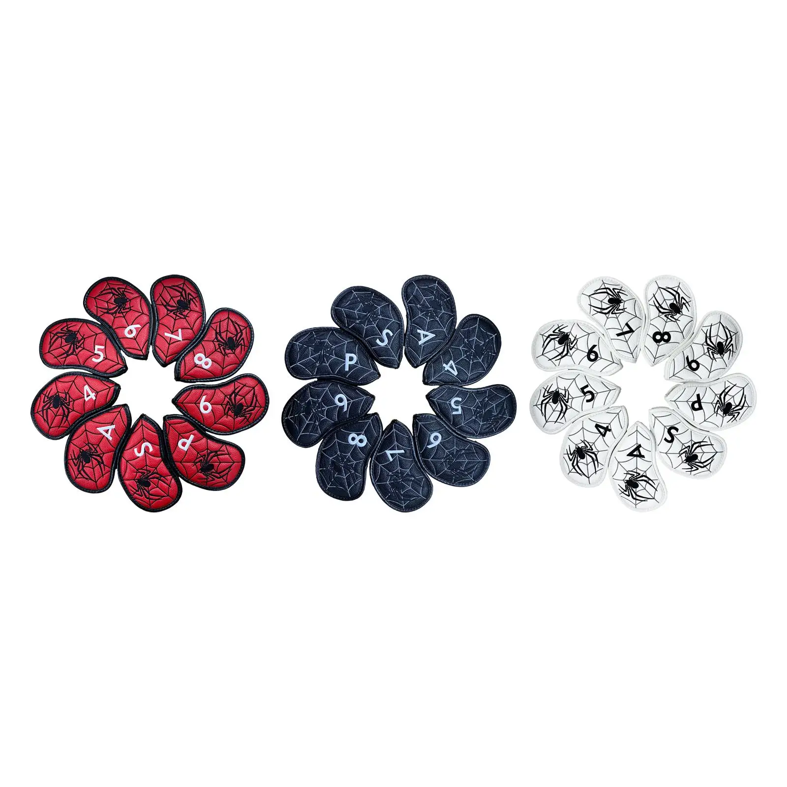 

Набор из 9 железных чехлов для головок для гольфа, классика защиты 4-9, P, A, S