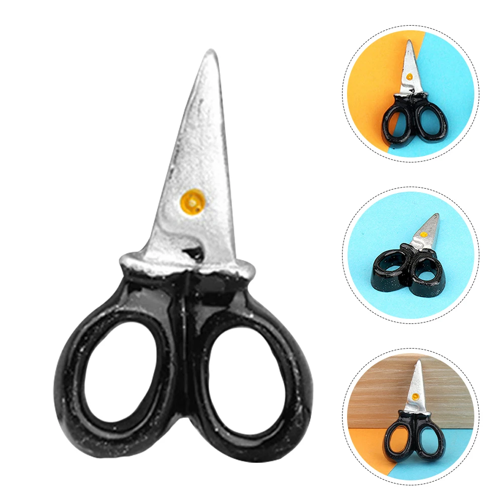 

8 Pcs Pretend Simulation Scissors House Resin Miniature Tools for Dollhouse