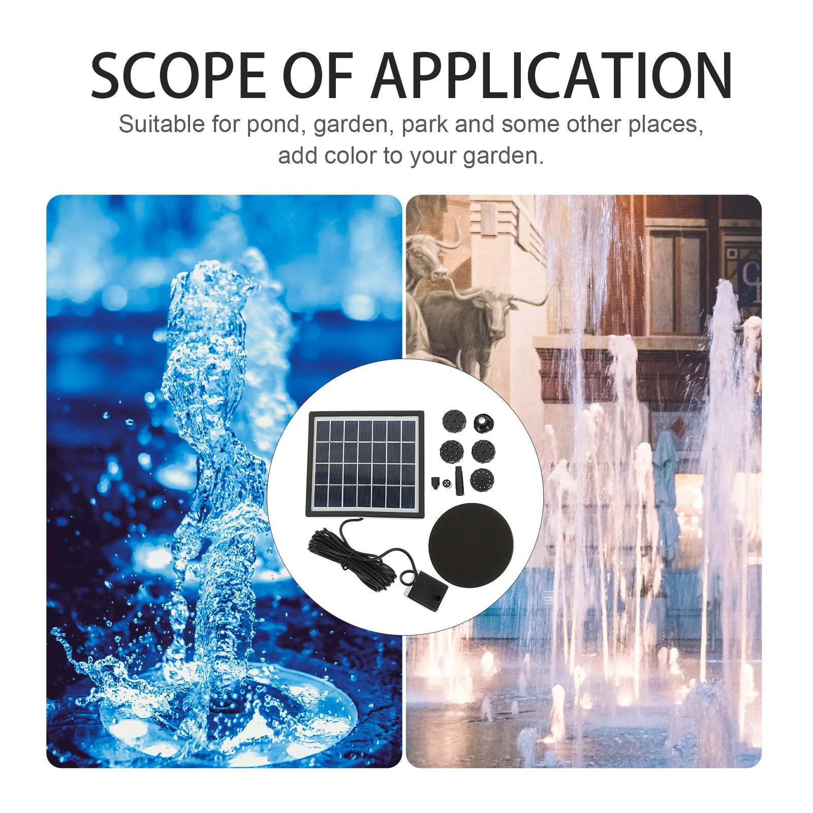 

Насос для садового фонтана на солнечной энергии, 1 комплект, для пруда, купальни для птиц, декоративный, малый, эффективный