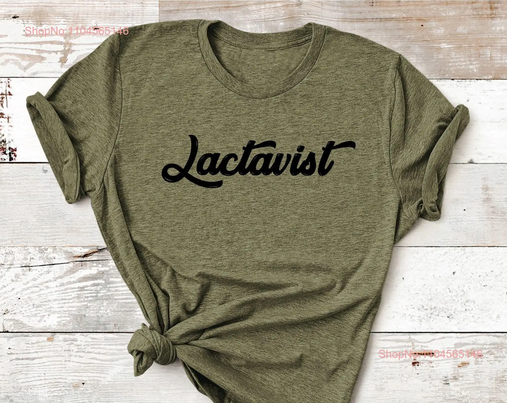 Lactavist Lactation Support Doula Midwife T Shirt long or short sleeves