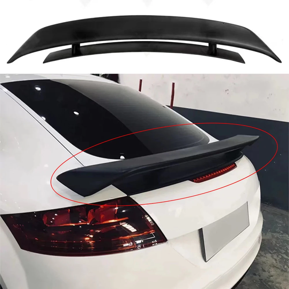 Suitable For 2008-2014 Audi TT TTS MK2 GT Style Rear Spoiler High-Quality Fiberglass Material Trunk Lid Decorative Panel