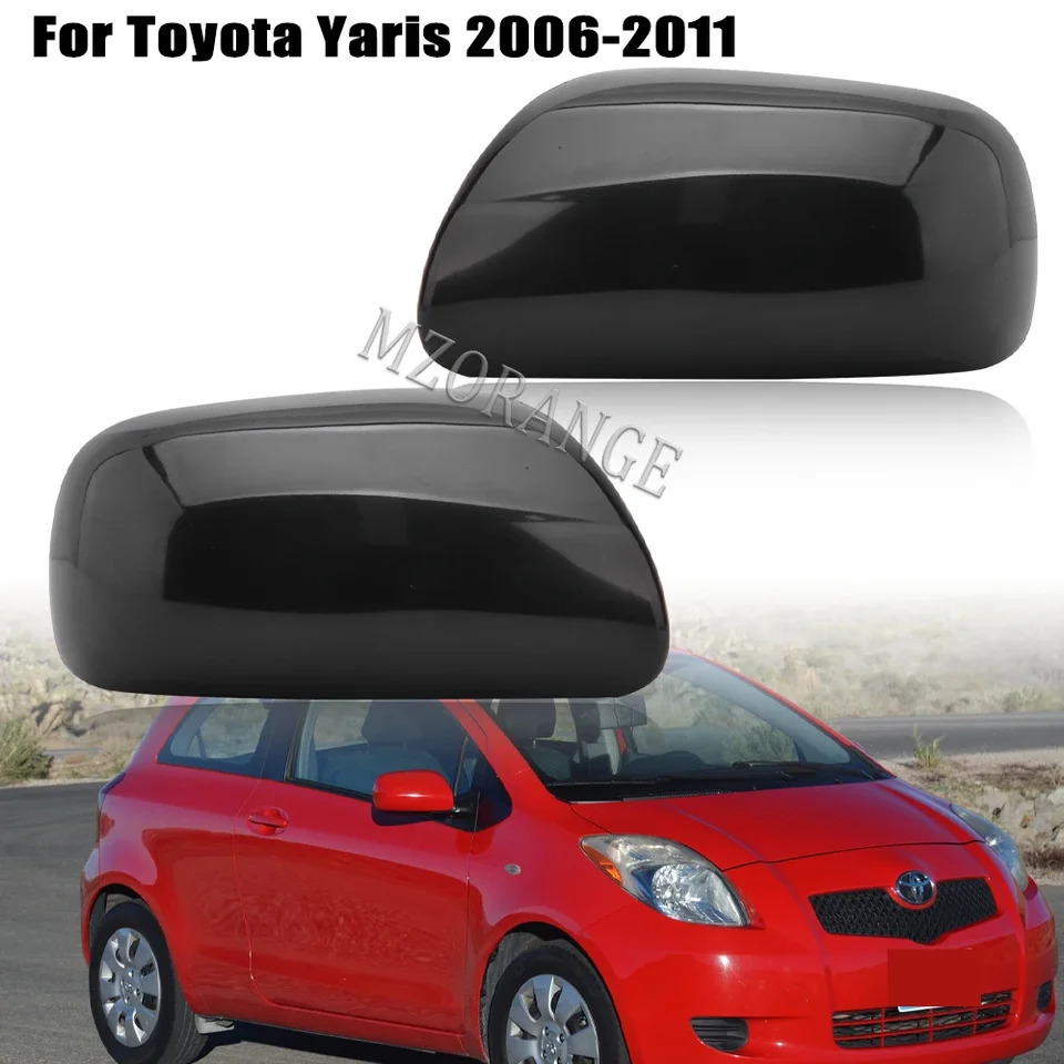 Couvercle Boîtier Rétroviseur Droit Yaris 2006-2011 - Protection Noire ABS