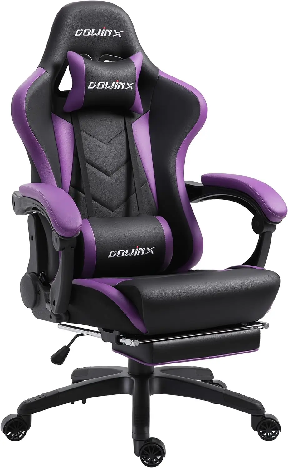 

Dowinx Gaming Chair Ergonomic Racing Style Recliner with Massage Lumbar Support, Office Armchair for Computer PU Leather E-Sport