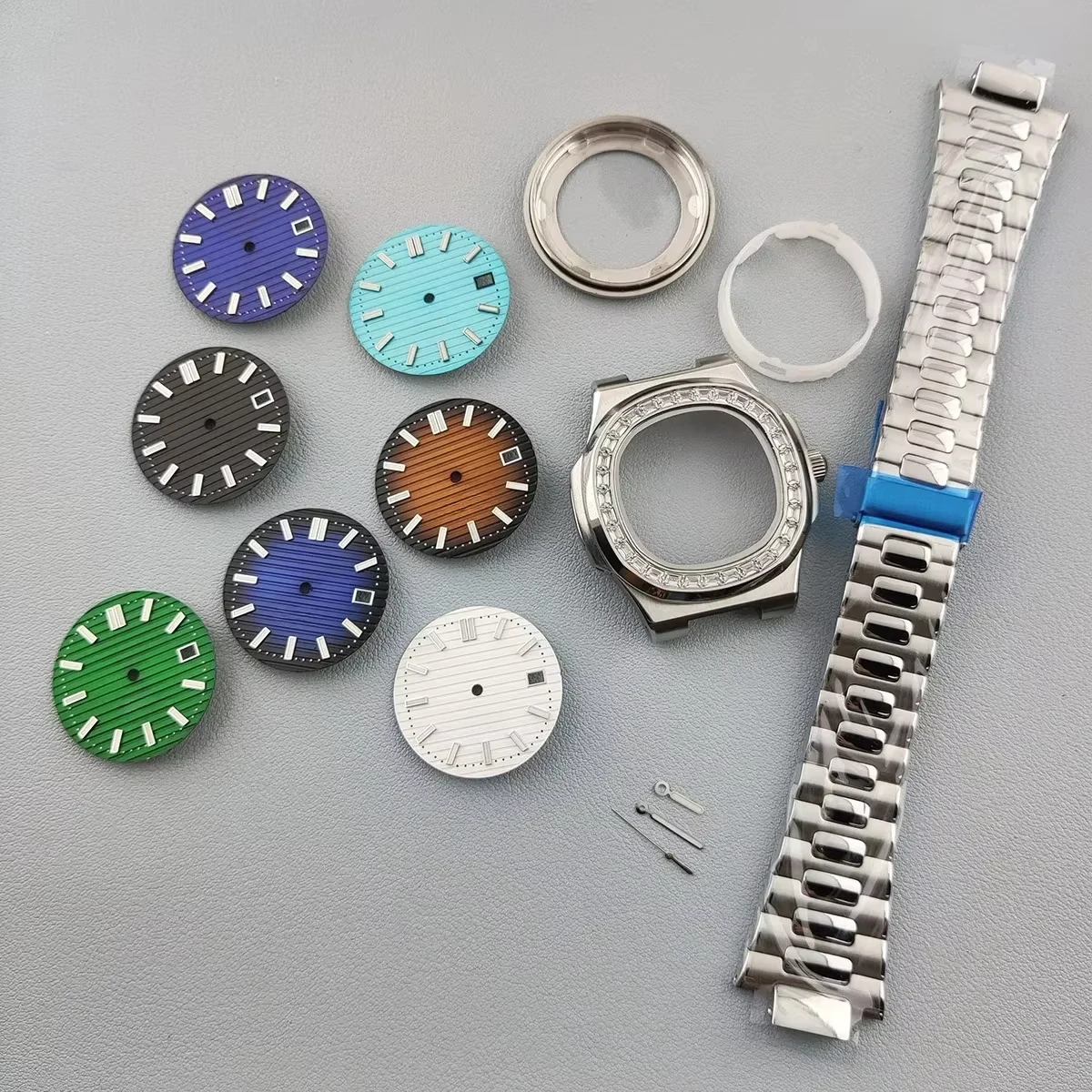 

NH35 PP Case 41mm NH36 Watch Case Luminous Dial And Hands Stainless Steel NH 35/NH 36 Miyota 8215 Movement Watch Accessories