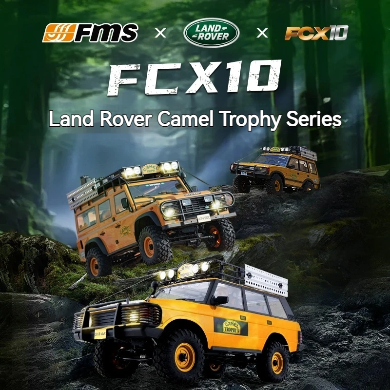 Fms 1/10 キャメルカップ Fcx10 クライミングカー シミュレーション ランドローバー RC ラジコンカー 電動オフロード車両 モデル玩具