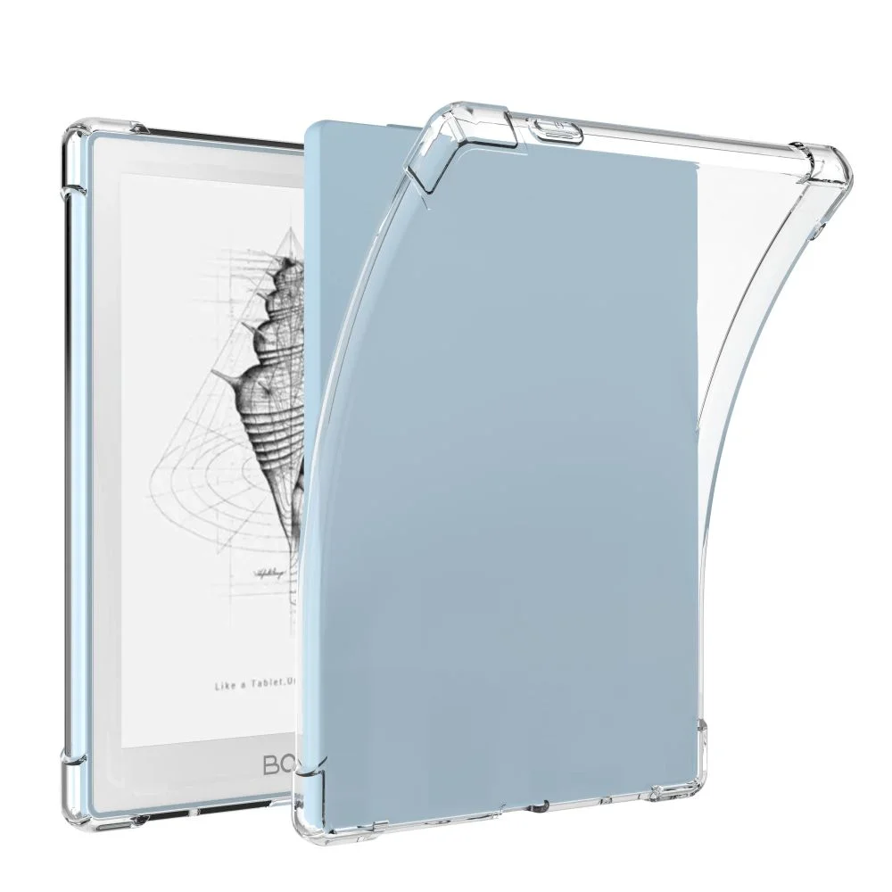 Transparent E Ink Tablet Case Airbag Shockproof e-Reader Cover with Pen Holder TPU for Boox GO/Palma/Note Air 3 C/X3 Pro